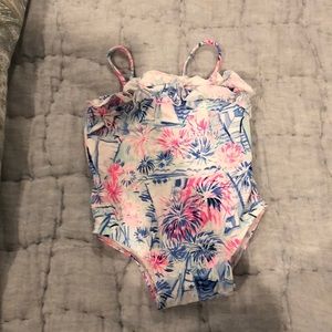 Lily Pulitzer 12-18 month ruffle bathing suit!